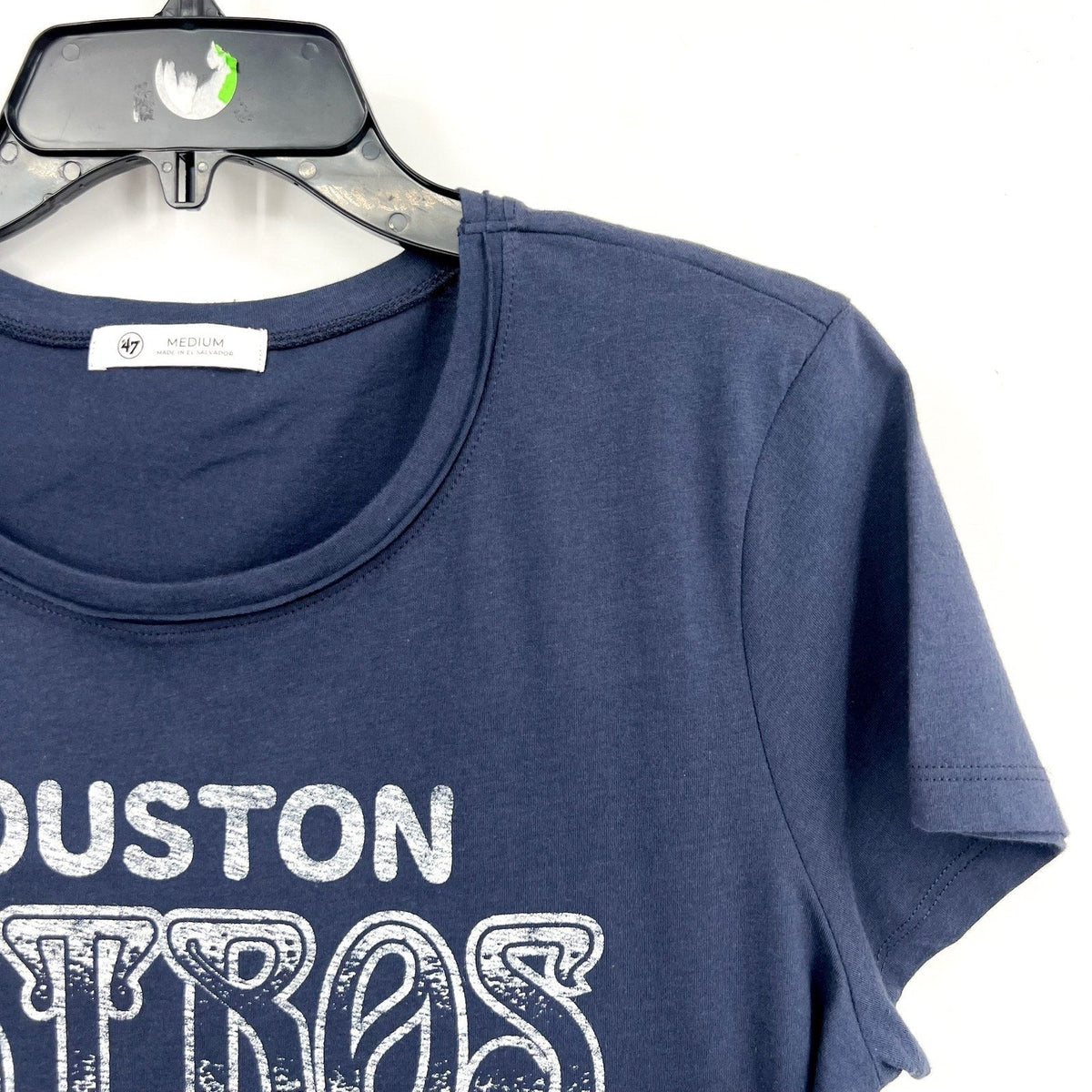 47 BRAND Women Houston Astros Graphic Tee Medium Atlas Blue Short Sleeve NWT