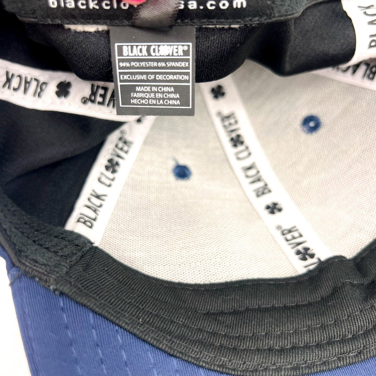 BLACK CLOVER Men's Premium Clover 126 Hat Large/XL Navy Blue White NWOT