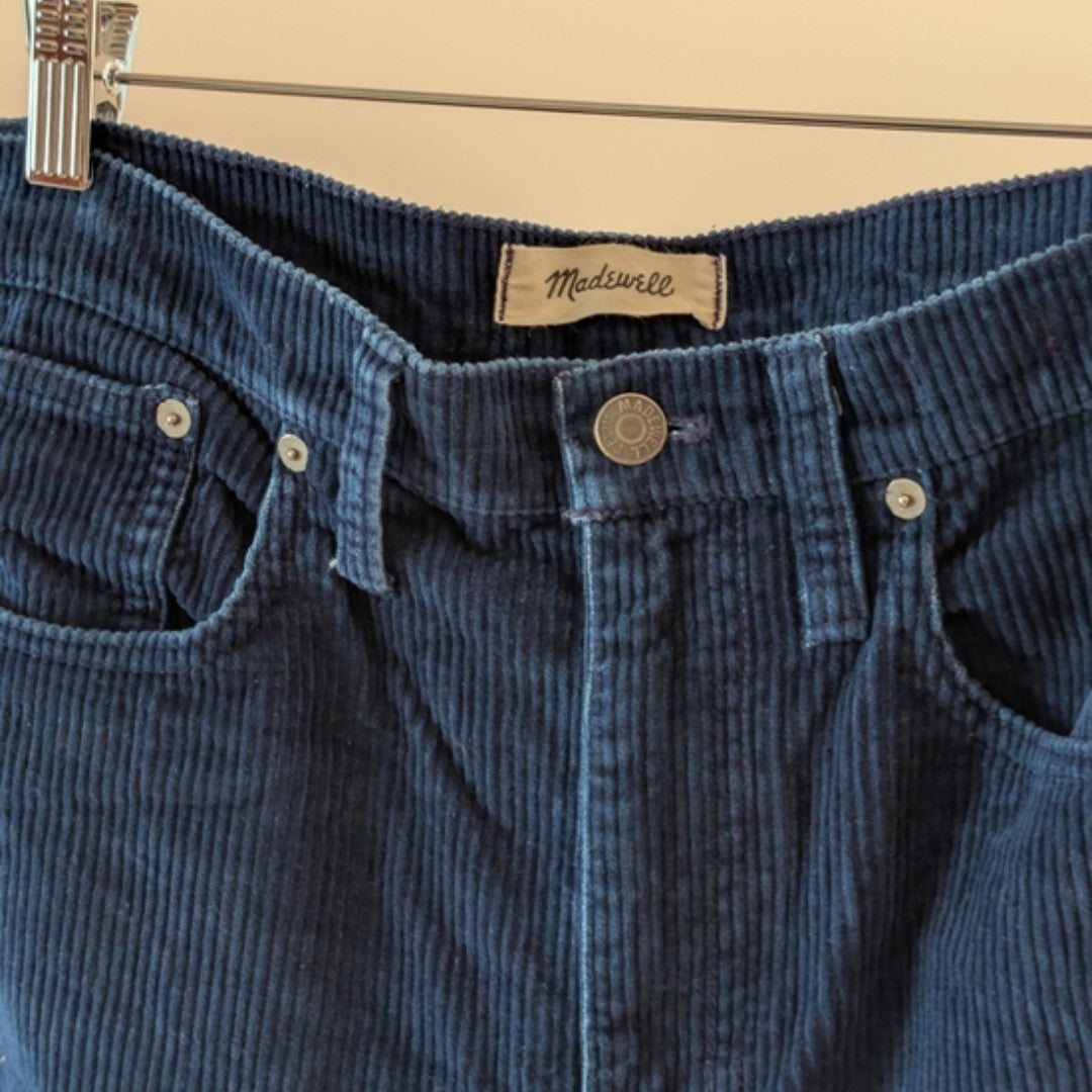Madewell Blue Corduroy Dad Jean Pant - 28