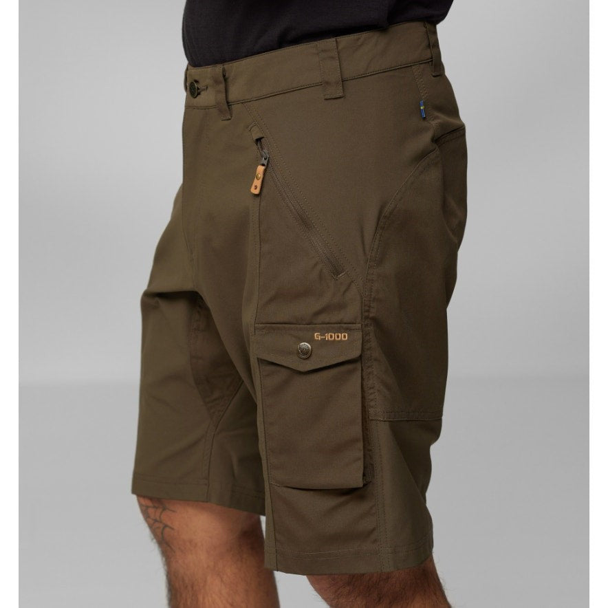 FJALLRAVEN Men's Abisko Outdoor Shorts Size 30- 31 Brown Tan Cargo G-1000 NWOT