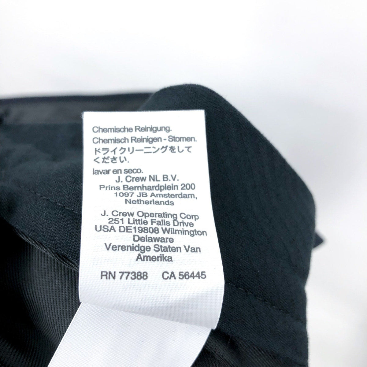 J.CREW Mens Crosby Classic-Fit Suit Pants 36x34 Navy Blue Italian Wool BM135 NWT