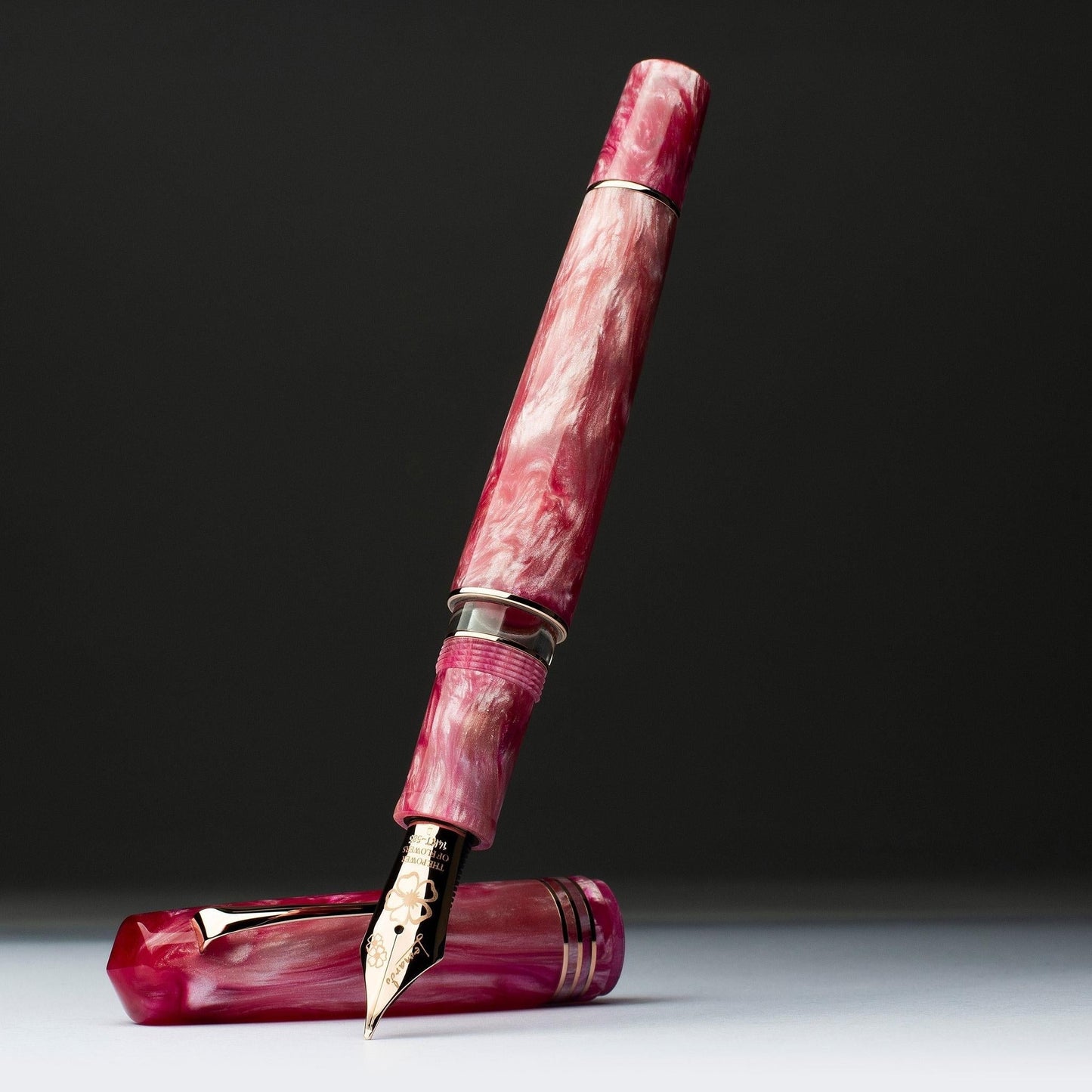 Leonardo Momento Zero Grande 2.0 Fountain Pen – Sakura – RGT #8 14K Gold