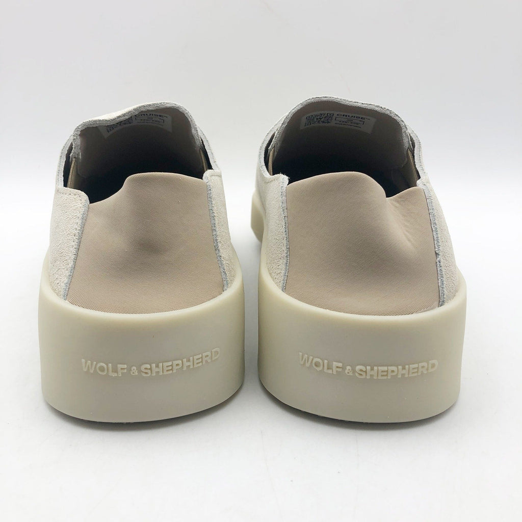 Wolf & Shepherd Cruise Ace Slip On Sneakers Mens 7.5 Womens 9 Gray Leather NIB