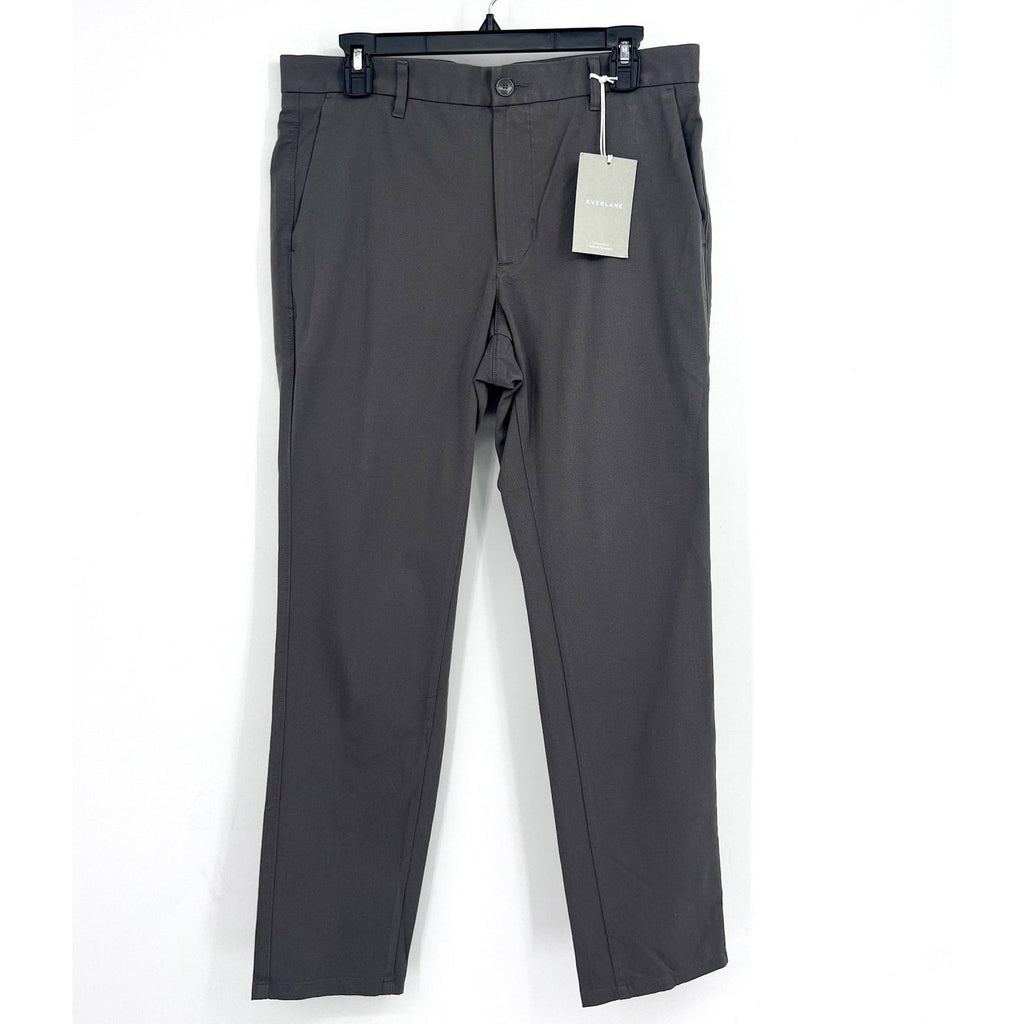 EVERLANE Uniform Men's The Performance Chino 32x34 Slate Grey Slim Fit Pants NWT
