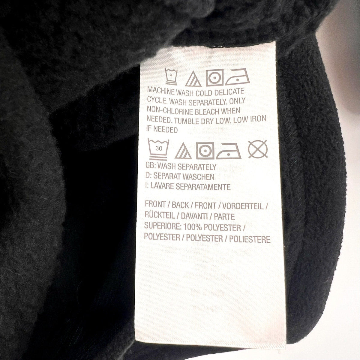 DENIM & CO. Women's Fleece Bonded Sherpa Jacket Small Black NWOT