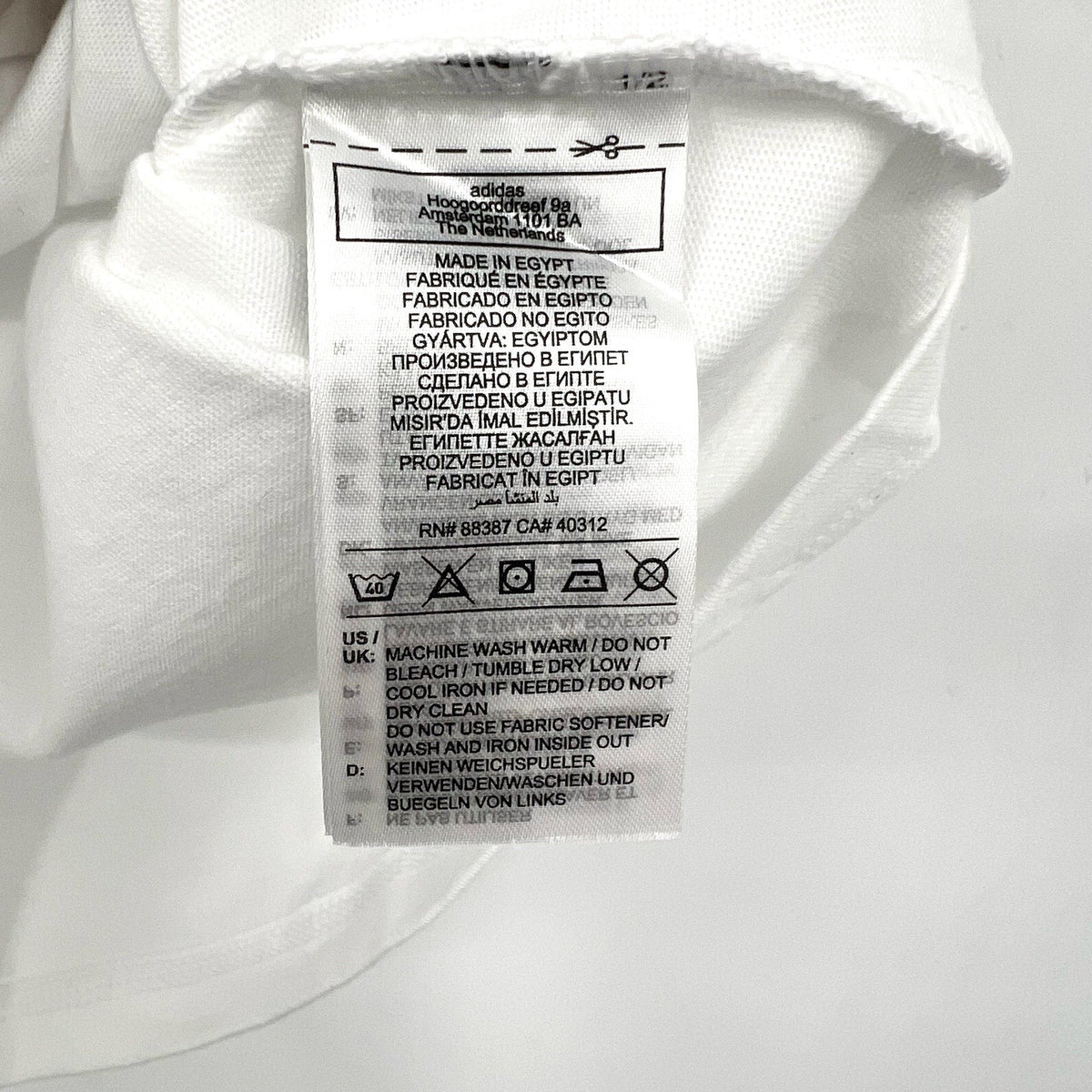 ADIDAS Women's Essentials Linear Single Tee Medium White Short Sleeve Logo NWT