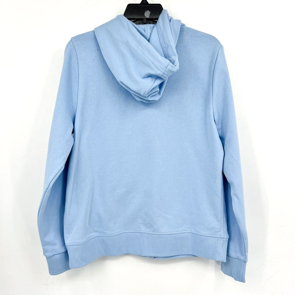 TOMMY HILFIGER Women's Flag Zip Hoodie Sweatshirt Medium Light Blue NWT