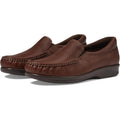 SAS Womens Twin Slip On Walking Shoes Size 10.5 Narrow EU 41 Brown Leather NIB