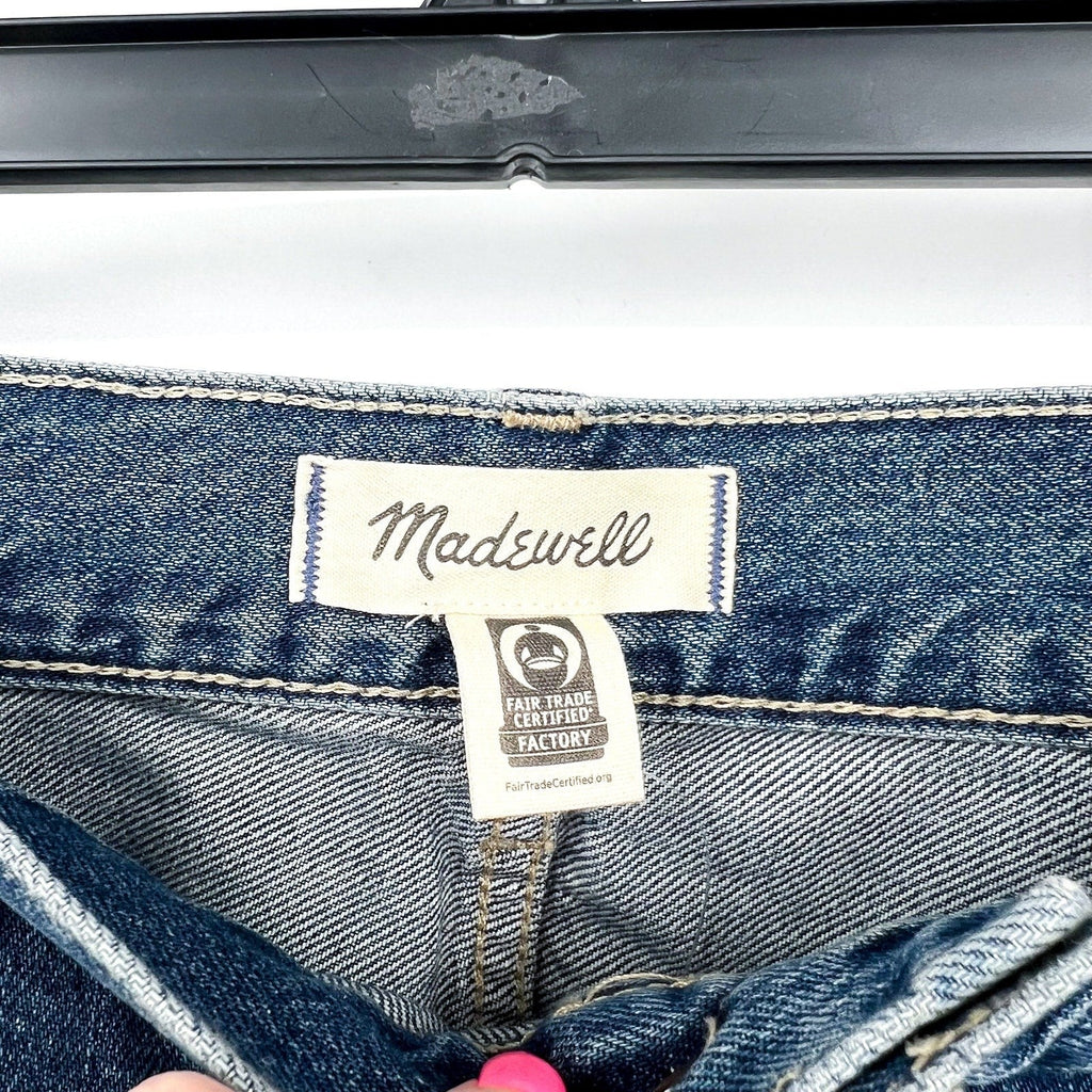 MADEWELL Women's Baggy Crop Jeans Size 32 US 14 Croswell Blue NU172 Denim NWT