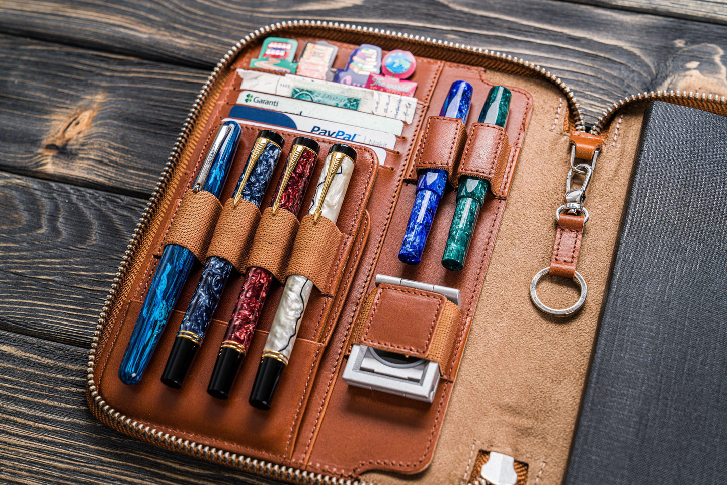 Leather Zippered A5 Leuchtturm1917 Notebook Folio - Brown