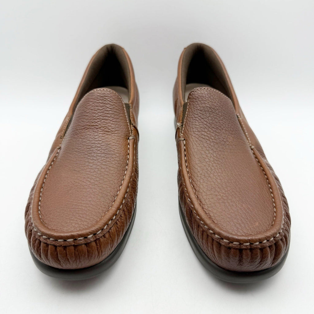 SAS Womens Twin Slip On Walking Shoes Size 10.5 Narrow EU 41 Brown Leather NIB