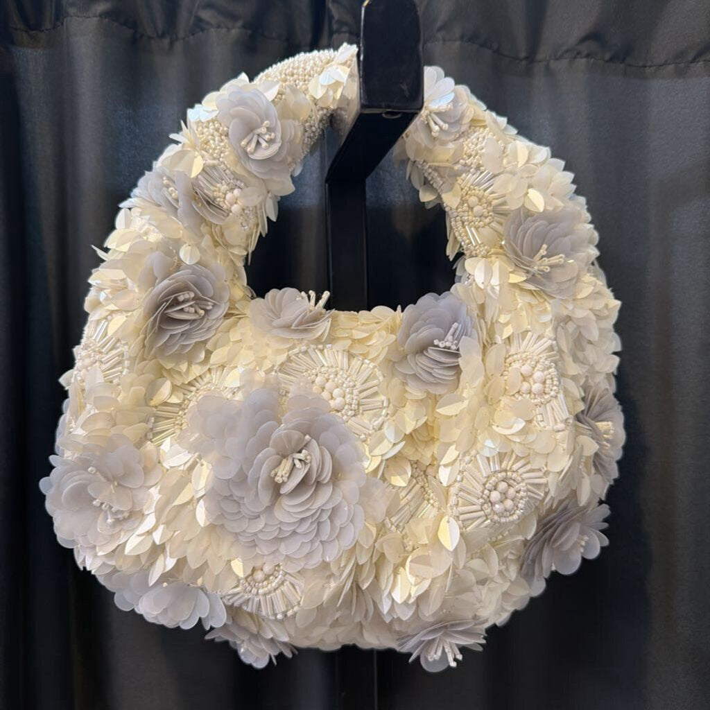 No Label Beaded Flower HANDBAGS Evening