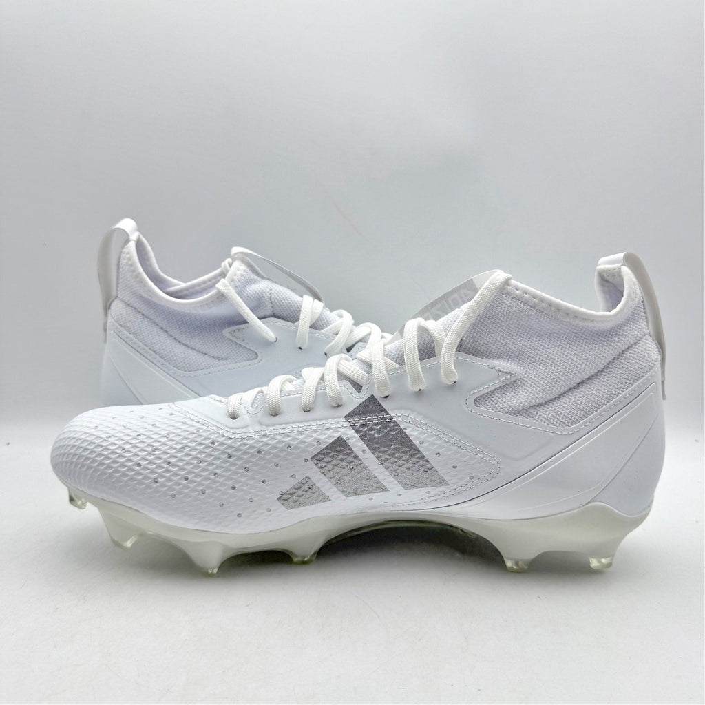 Adidas Mens Adizero Impact Football Cleats Size 9 White Athletic IF2475 NWOB
