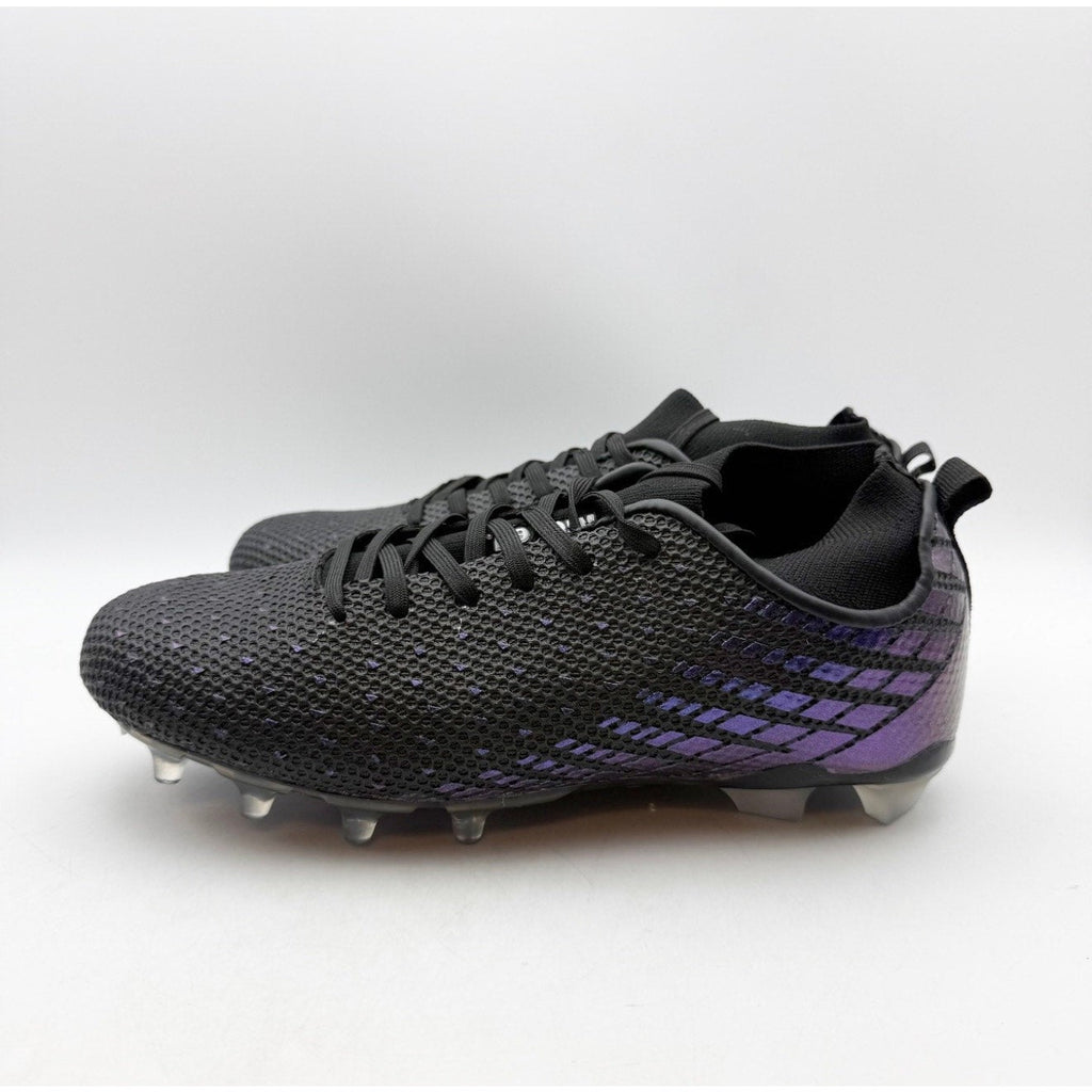 Riddell Mens Podium Mid Football Cleats Size 7 D Black Purple Athletic NWOB