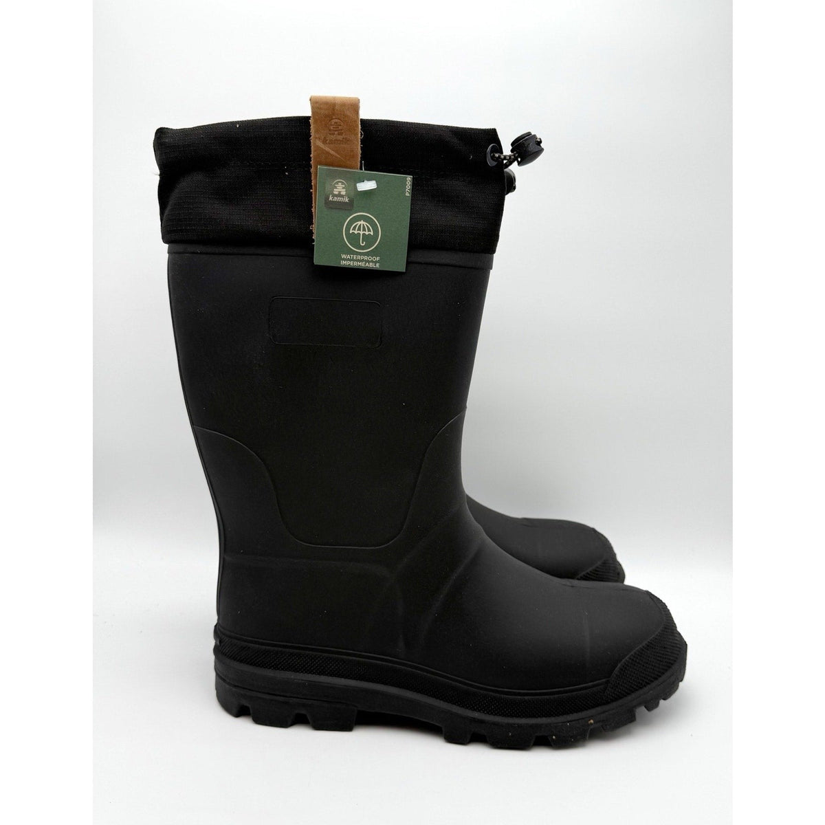 Kamik Mens Tundra Winter Boots Size 10 M EU 43 Black Waterproof Mid-Calf NIB