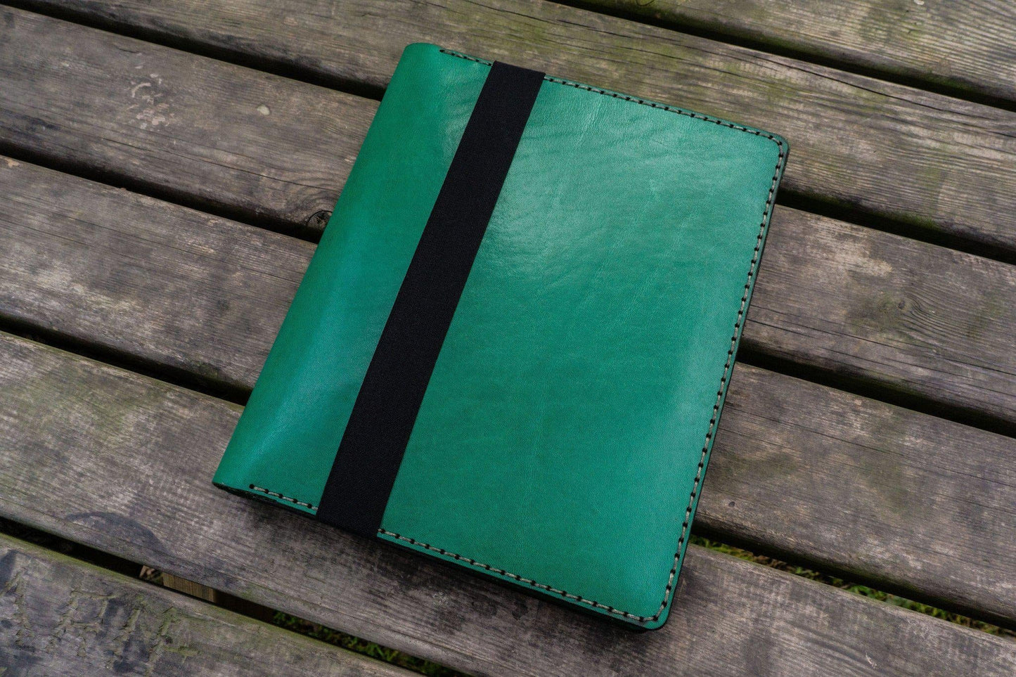 Leather Leuchtturm1917 B5 Notebook & iPad Air/Pro Cover - Green