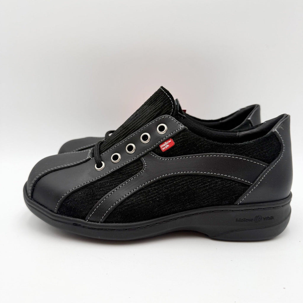 Mellow Walk Womens Daisy 420092 Work Shoes Size 5.5 Black Steel Toe SR NIB