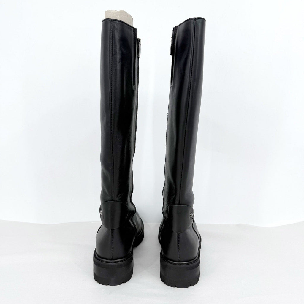 La Canadienne Womens Cate Knee High Boots US Size 9 EU 39 Black Leather NWOB