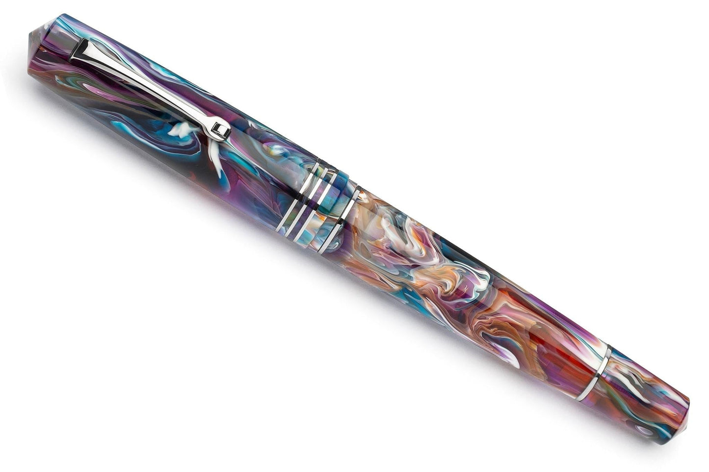 Leonardo Momento Zero Grande 2.0 Fountain Pen – Primary Manipulation 1 Vesuvius – ST #8 14K Gold
