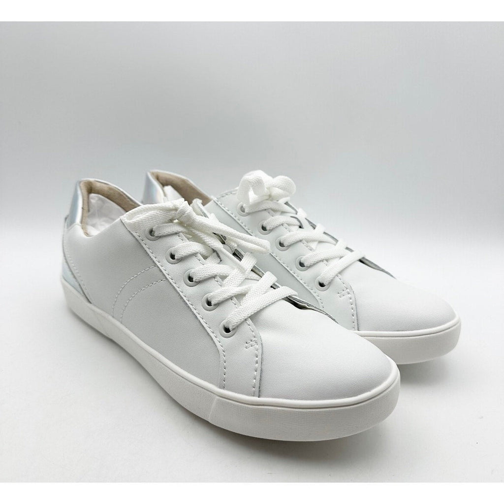Naturalizer Women's Morrison Casual Sneakers Size 9 M White Silver Leather NIB