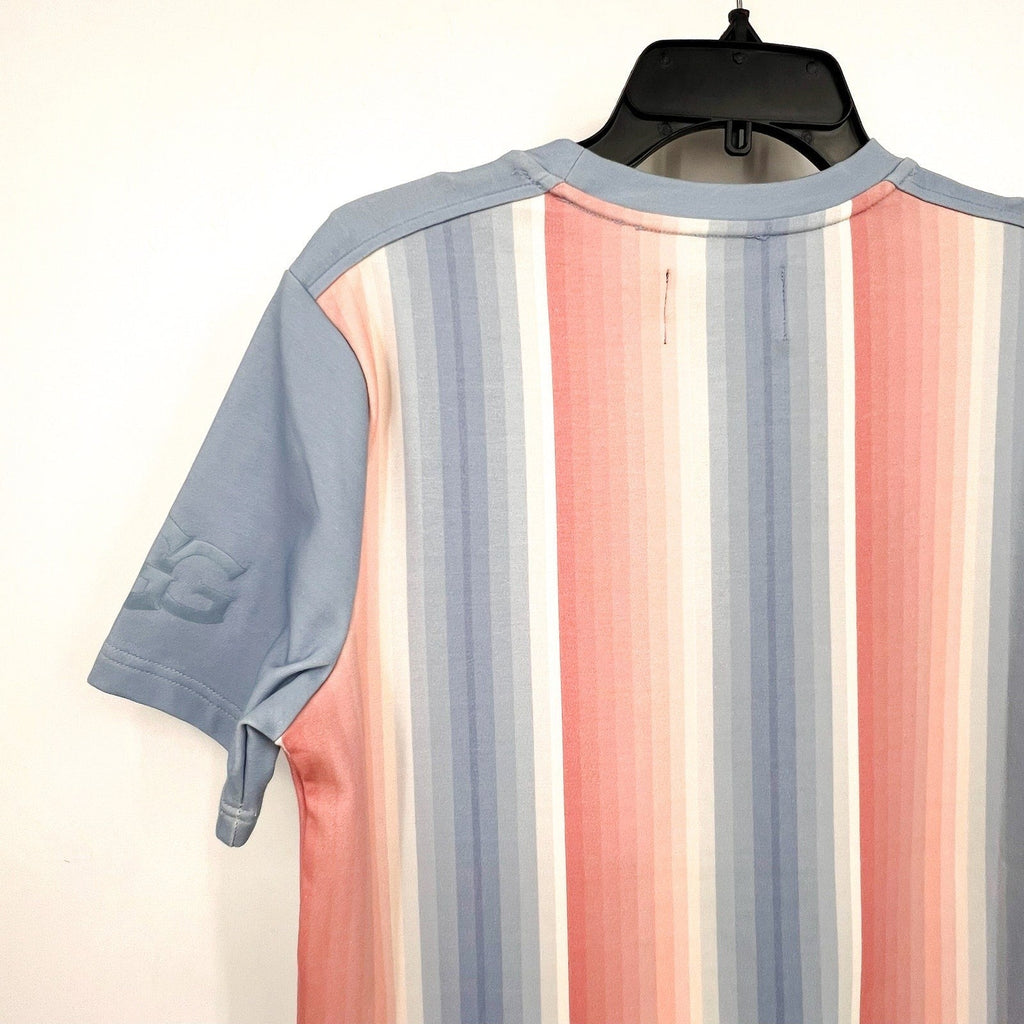 UGG UNISEX Pride Logo Equality Tee XXS Blue Multi Stripe Short Sleeve NWT