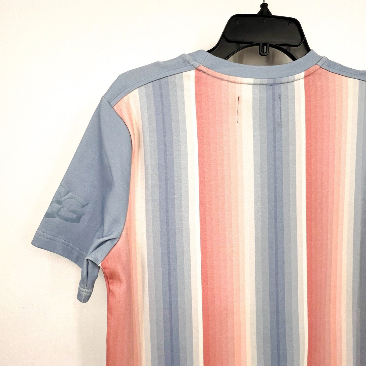 UGG UNISEX Pride Logo Equality Tee XXS Blue Multi Stripe Short Sleeve NWT