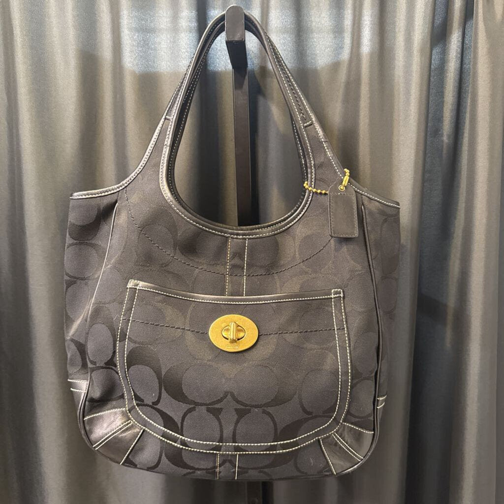 Coach Canvas Monogram HANDBAGS L