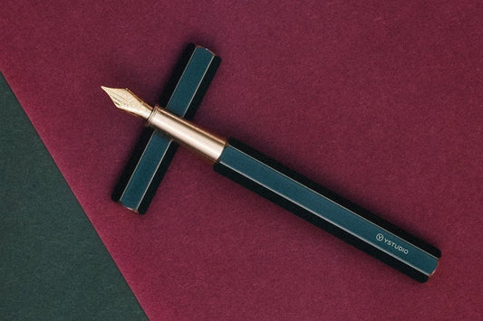 Ystudio Classic Revolve Fountain Pen - Black