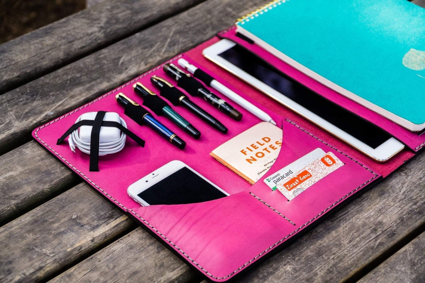 Moleskine Professional Workbook A4 Cover - Leather Compendium - Pink