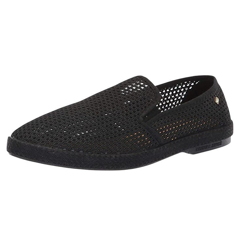 Rivieras Womens Classic Mesh Slip On Shoes Size 7.5 EU 38 Black NIB