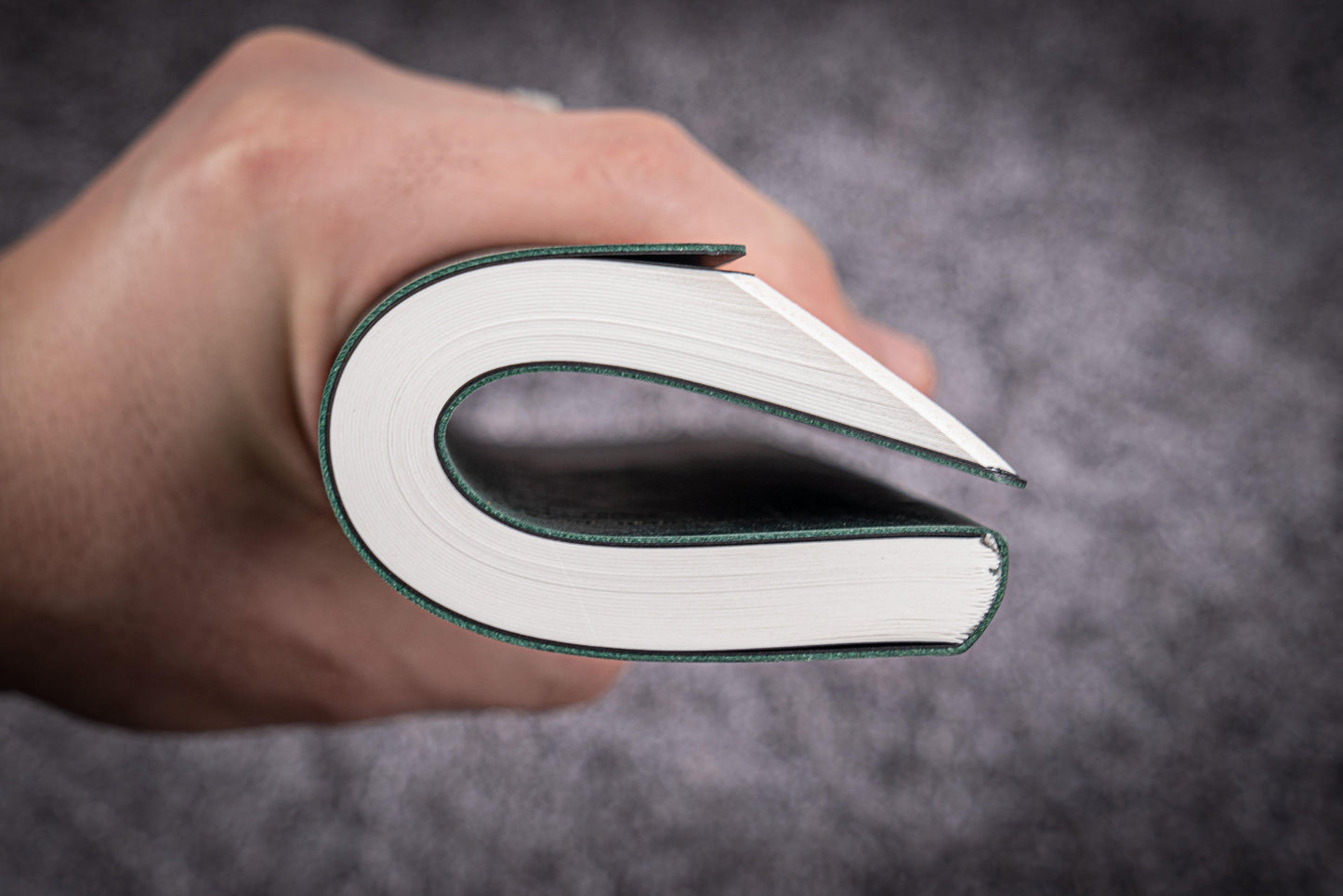 Leather Notebook B6 - Tomoe River Paper - Crazy Horse Forest Green