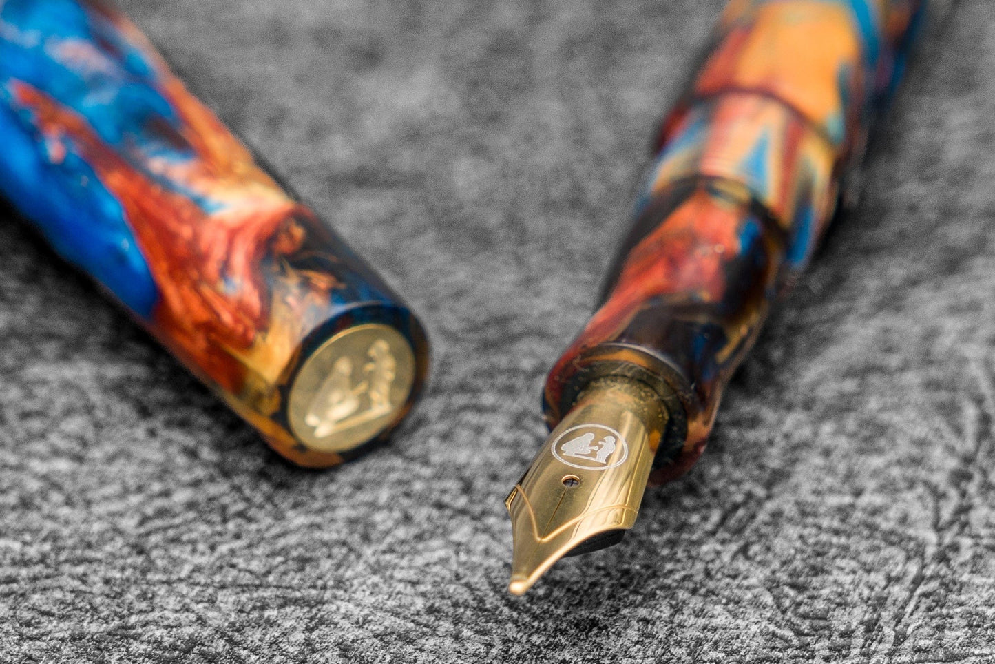 Galen X Studyo Agackakan - Fountain Pen V1 - Peacock Spring