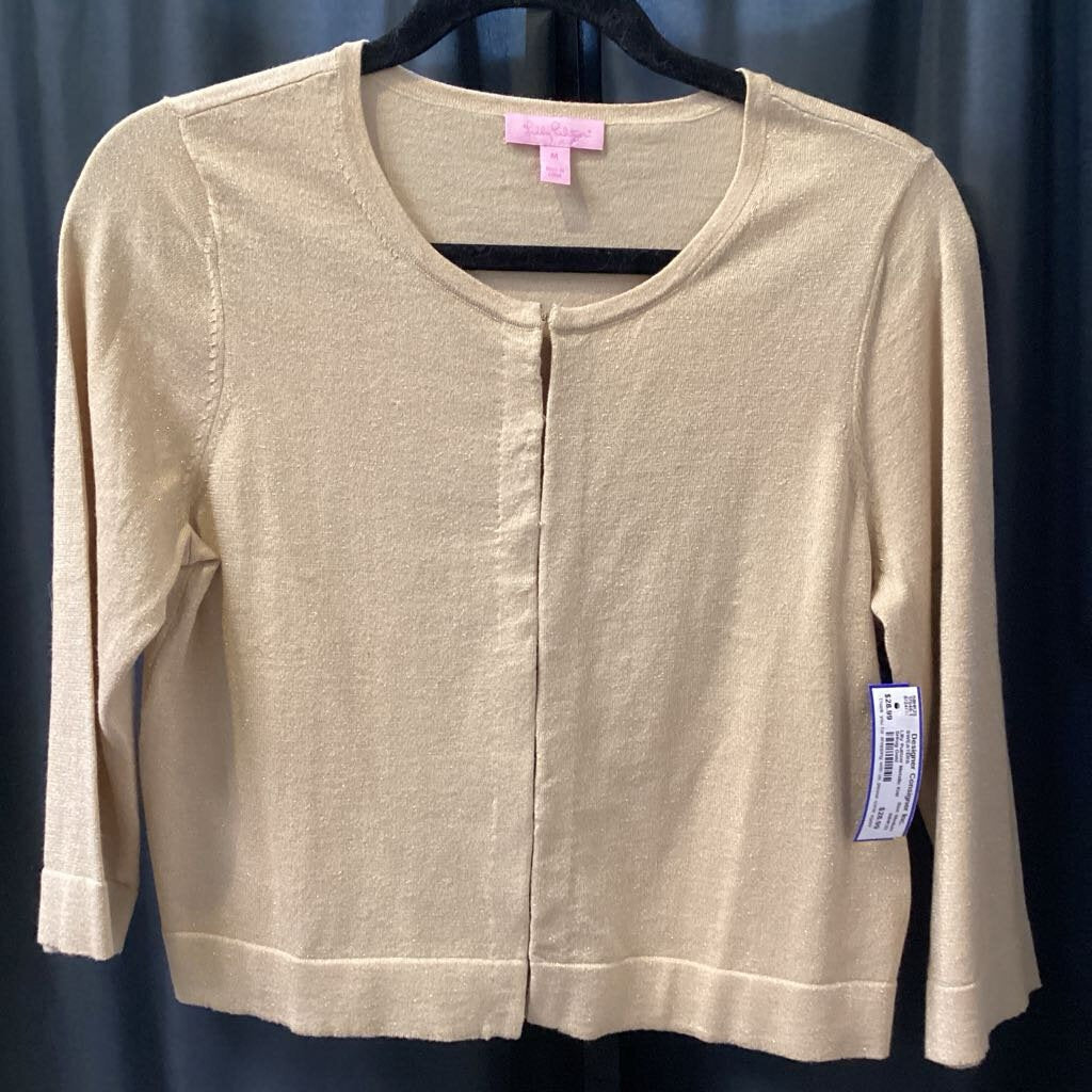 Lilly Pulitzer Metallic Knit SHrug SWEATERS Medium