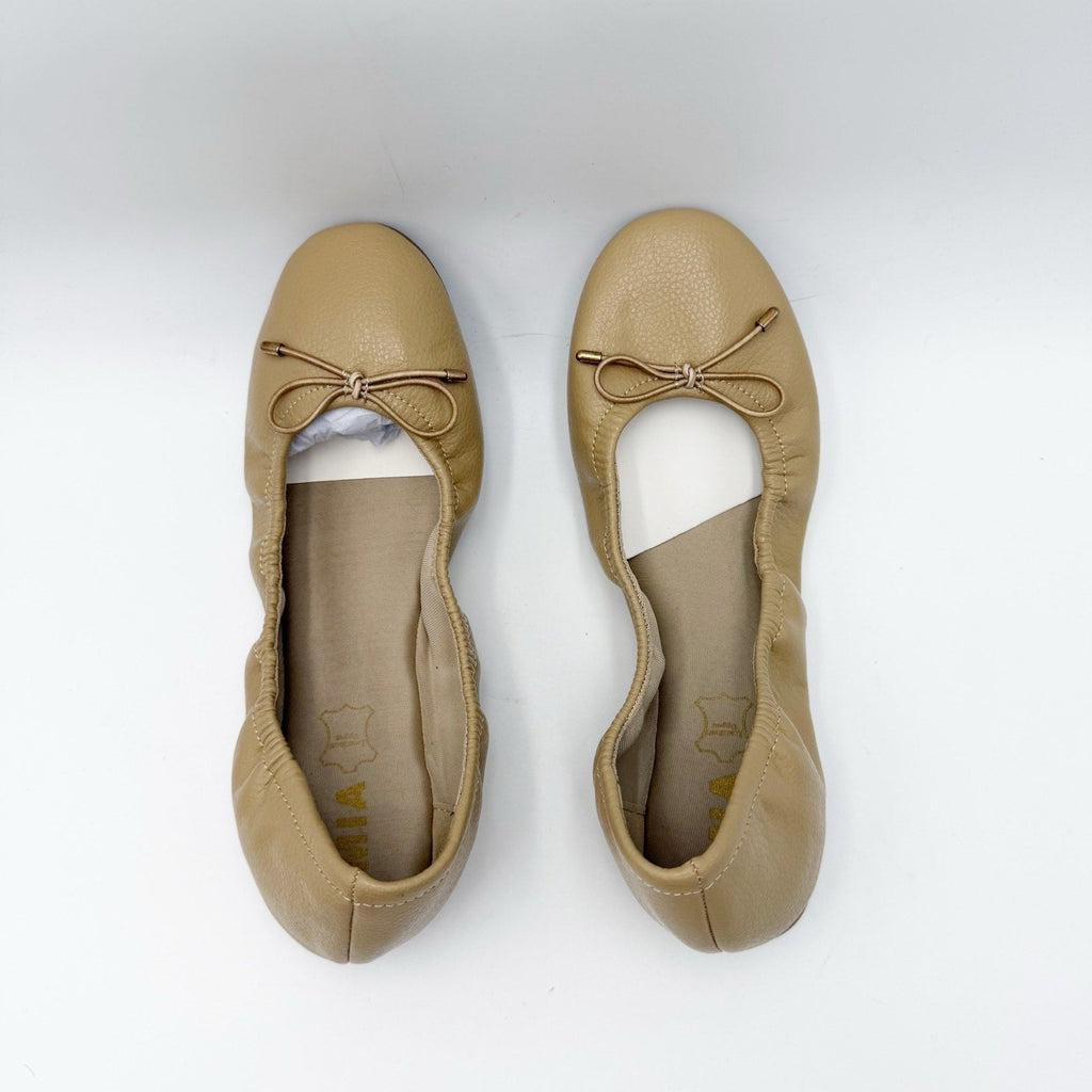 MIA Womens URI Ballet Flats Size 9 M Tan Beige Leather NWOB