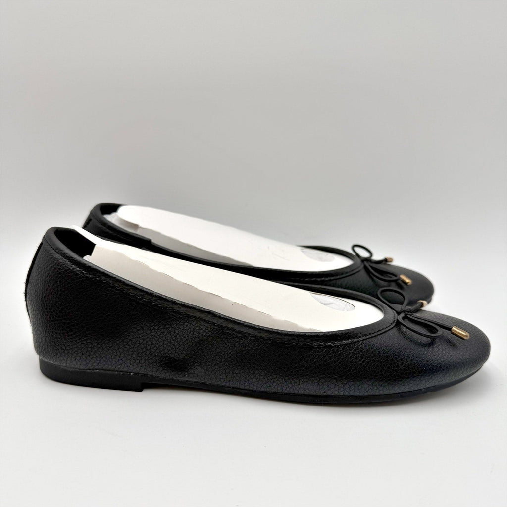 MIA Womens Chelly Ballet Flats Size 6 Black Leather NWOB