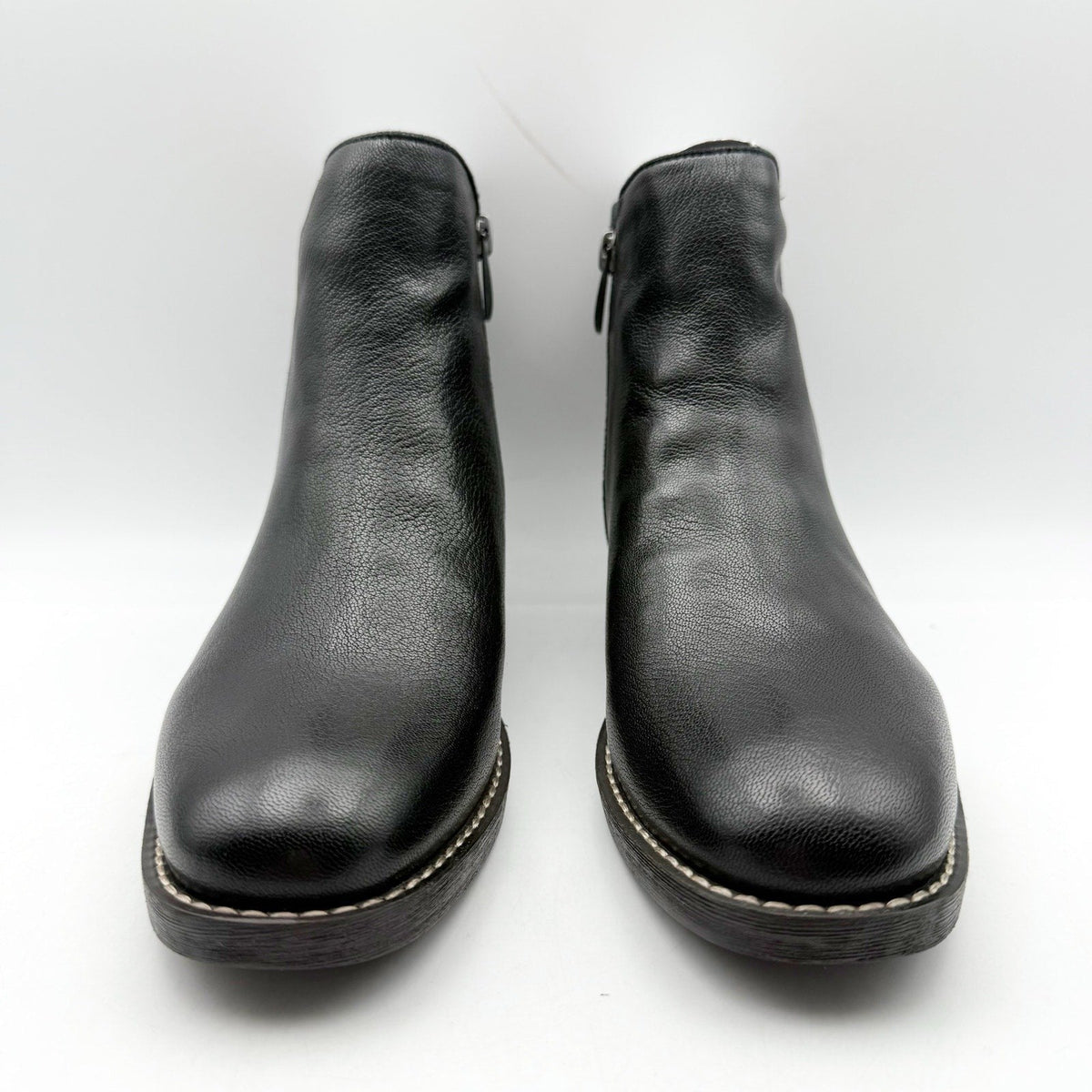 Franco Sarto Womens Marcus Ankle Bootie Size 7 M EU 37 Black Leather Boots NIB