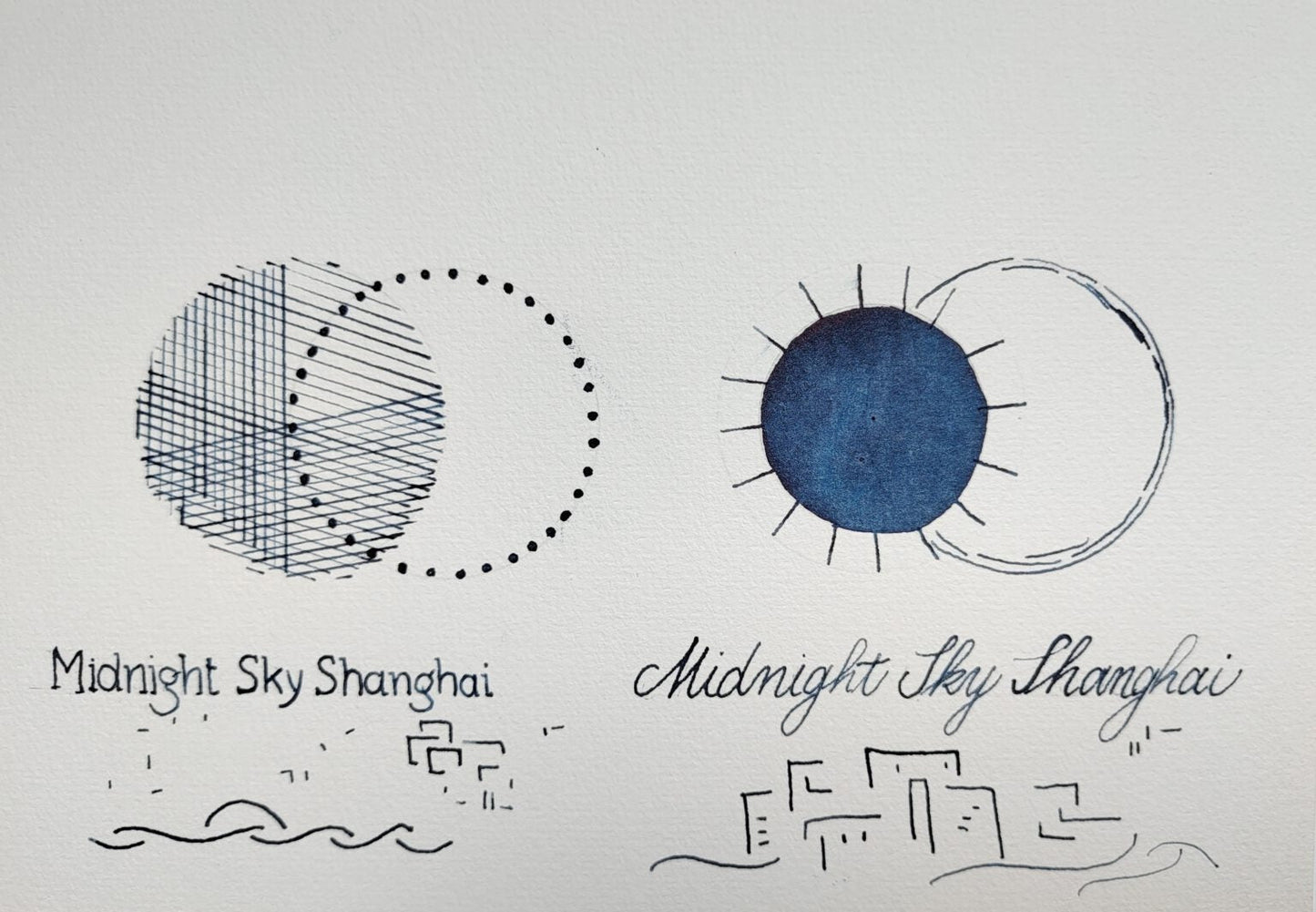 Shanghai Stationary Ink - Midnight Sky Shanghai - 50ml