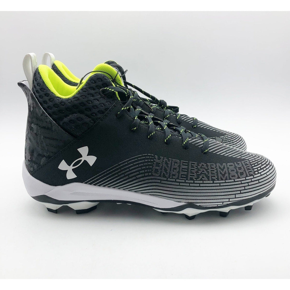 Under Armour Men's Highlight Hammer MC 2.0 Football Cleats Size 8.5 Black NWOB