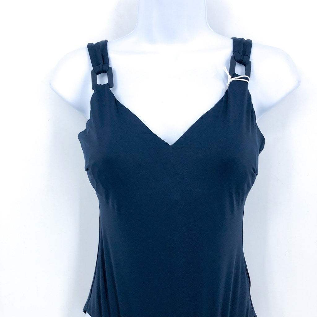 SEAFOLLY Collective DD One Piece Swimsuit Size 6 Blue True Navy Ring NWT