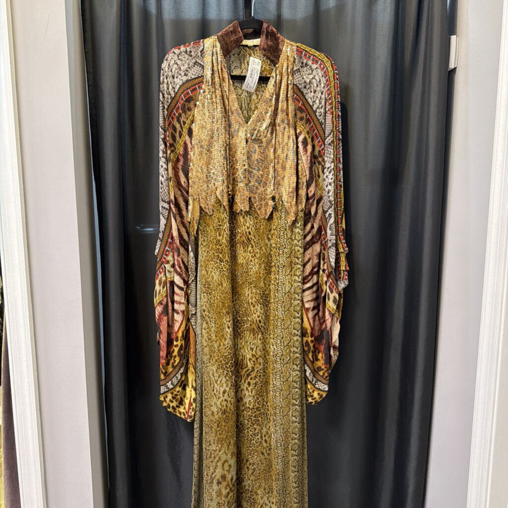 Tarun Tahiliani Silk Sequin Multi Print EVENING M