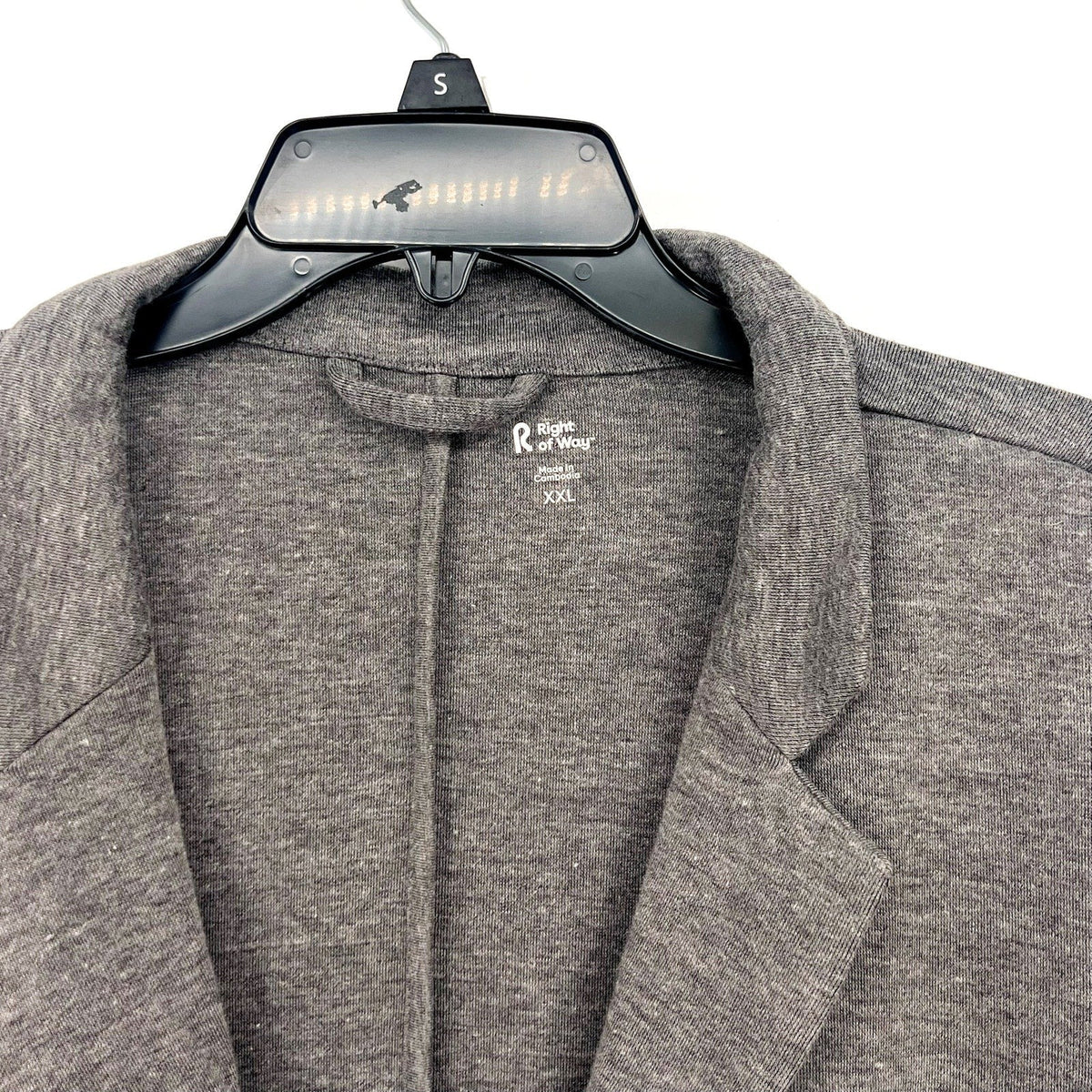 RIGHT OF WAY Men's Brody Knit Blazer Jacket XXL Heather Grey NWOT