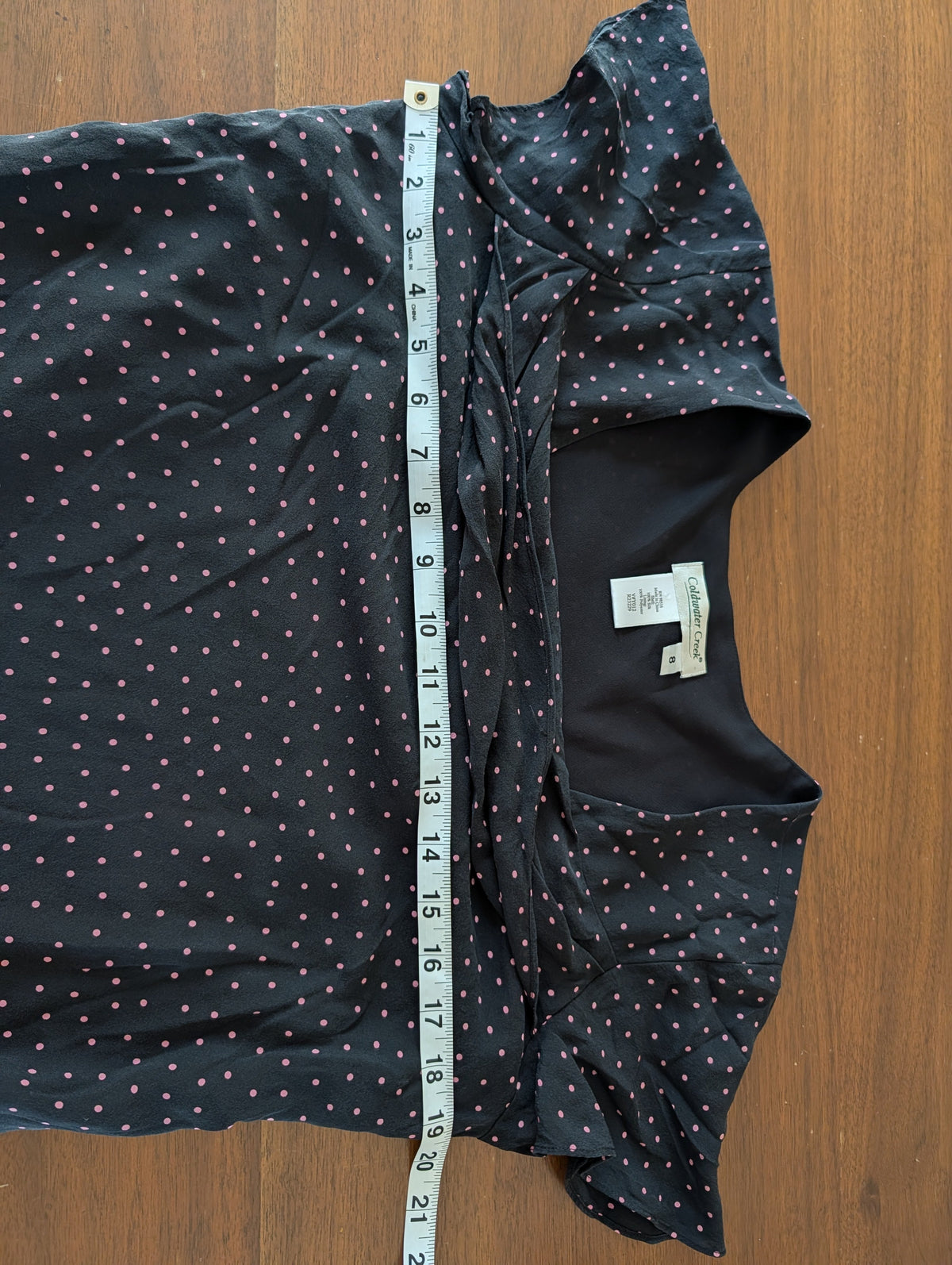 Coldwater Creek Silk Polkadot Dress - 8/M