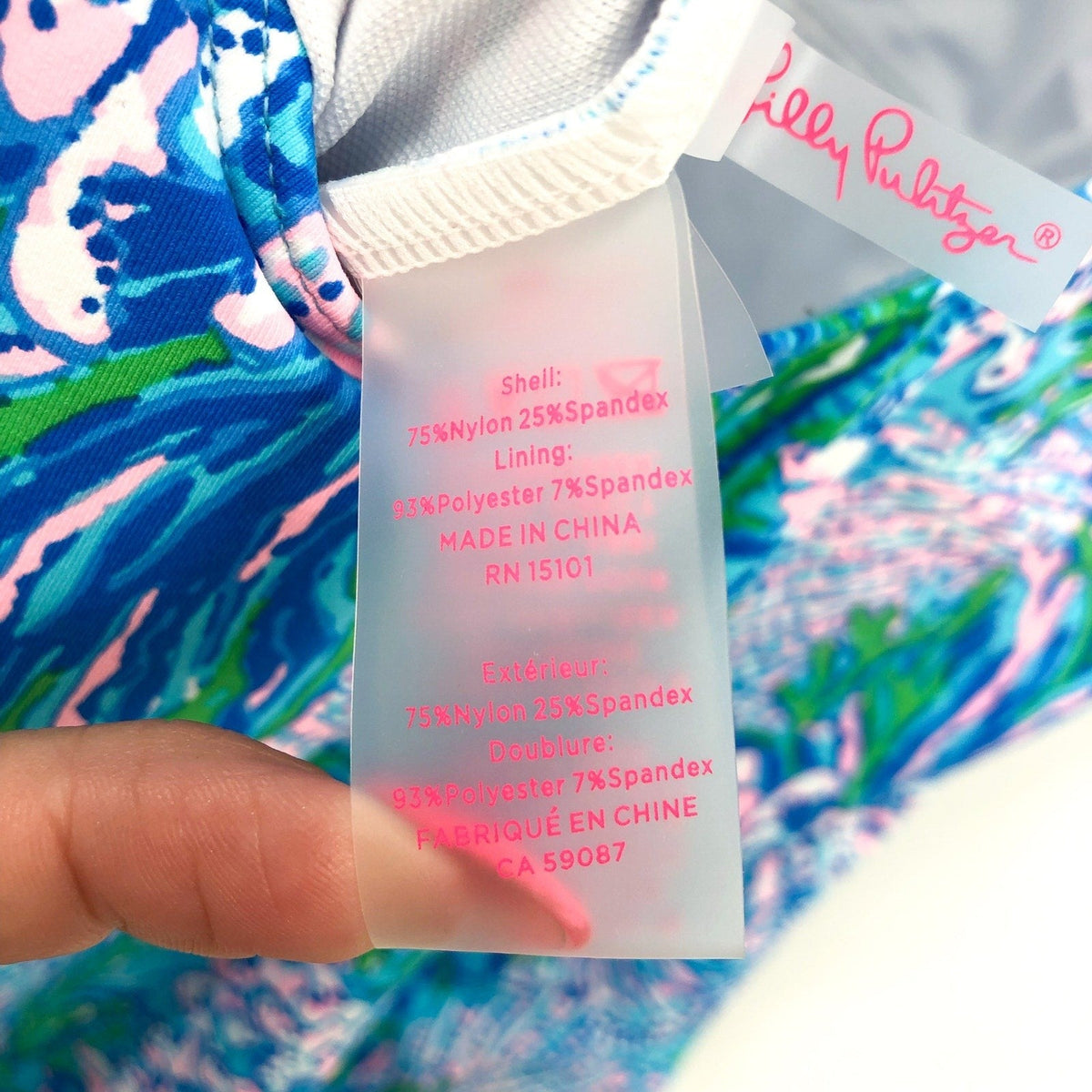 LILLY PULITZER Brin Scoopneck One-Piece Swimsuit Size 14 Blue Las Olas Aqua NWT