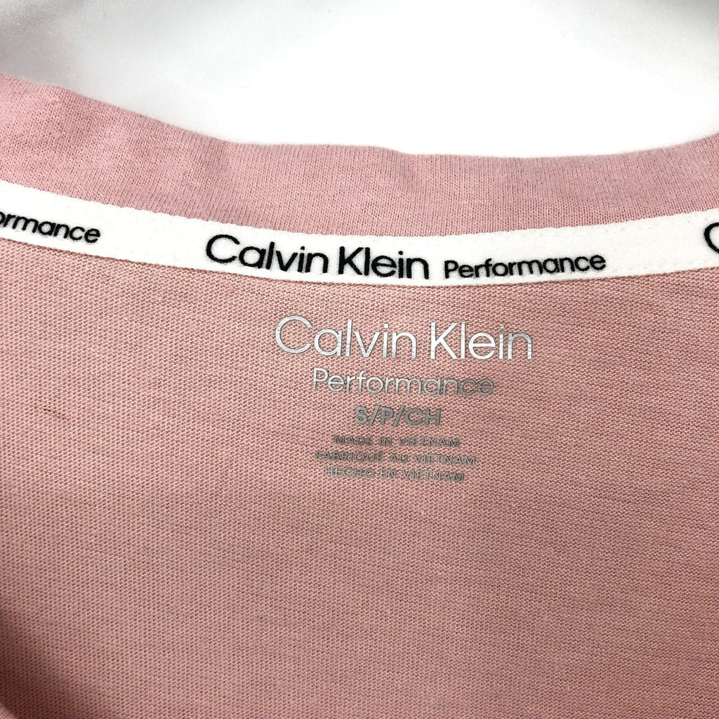 CALVIN KLEIN Women's V-Neck Tee Small Secret Pink Short Sleeve NWT