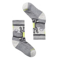 SMARTWOOL Kids' Hike Hiking Bear Crew Socks Large SIZE 3-6 Grey NWT