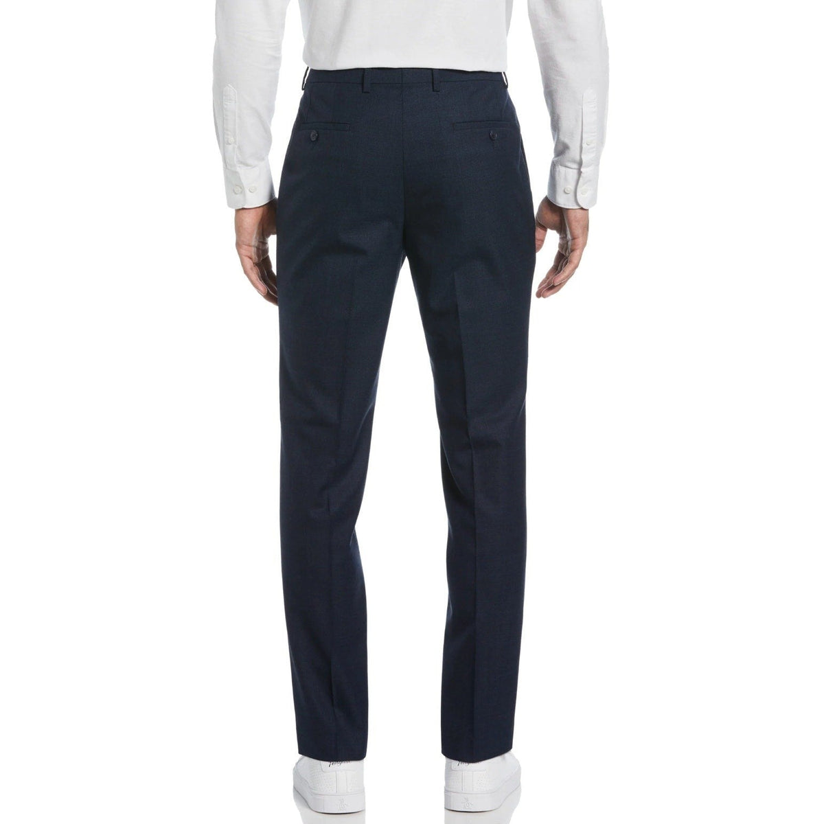 PENGUIN Men's Osman Dress Pants 40x32 Navy Blue Flat Front Wool Blend NWOT