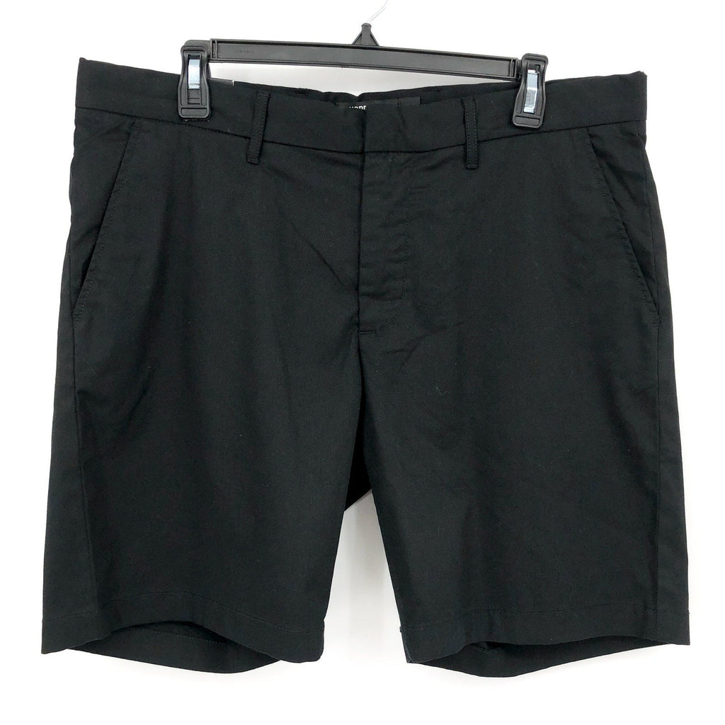 NORDSTROM Men's Tech Smart Slim Fit Chino Shorts SIZE 36 Black Coolmax NWT