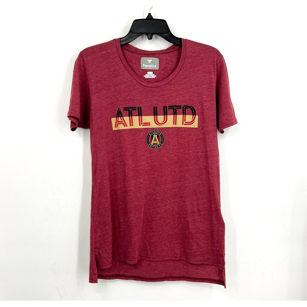 FANATICS Womens Atlanta United FC Graphic Tee Small Dark Red SS NWOT