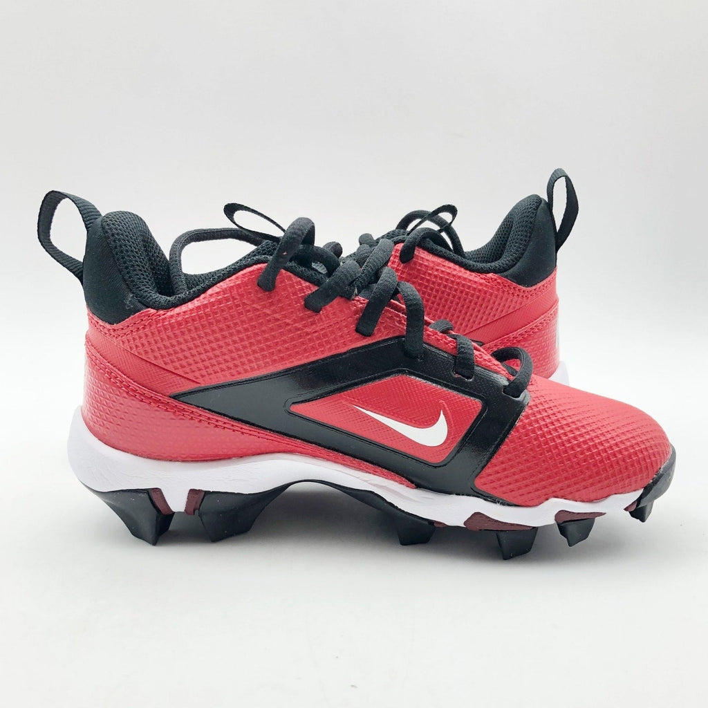 Nike Boys' Alpha Menace 4 Shark Football Cleats Size 10 Red White NWOB