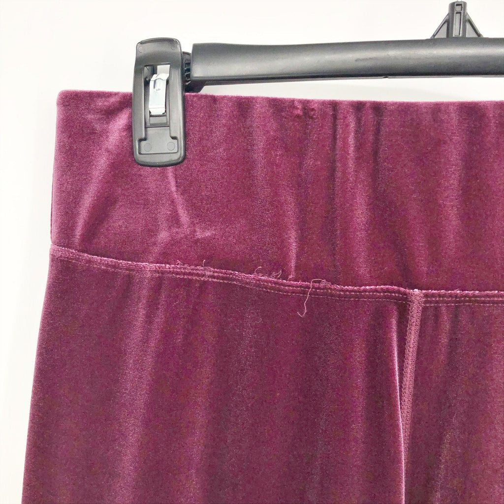TOMMY HILFIGER Women's Velvet Active Leggings Crushed Grape XS